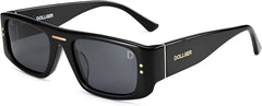 Narrow square Men Polarized Sunglasses rectangular Women retro Sun Glasses D1240306