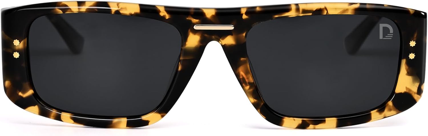 Narrow square Men Polarized Sunglasses rectangular Women retro Sun Glasses D1240306