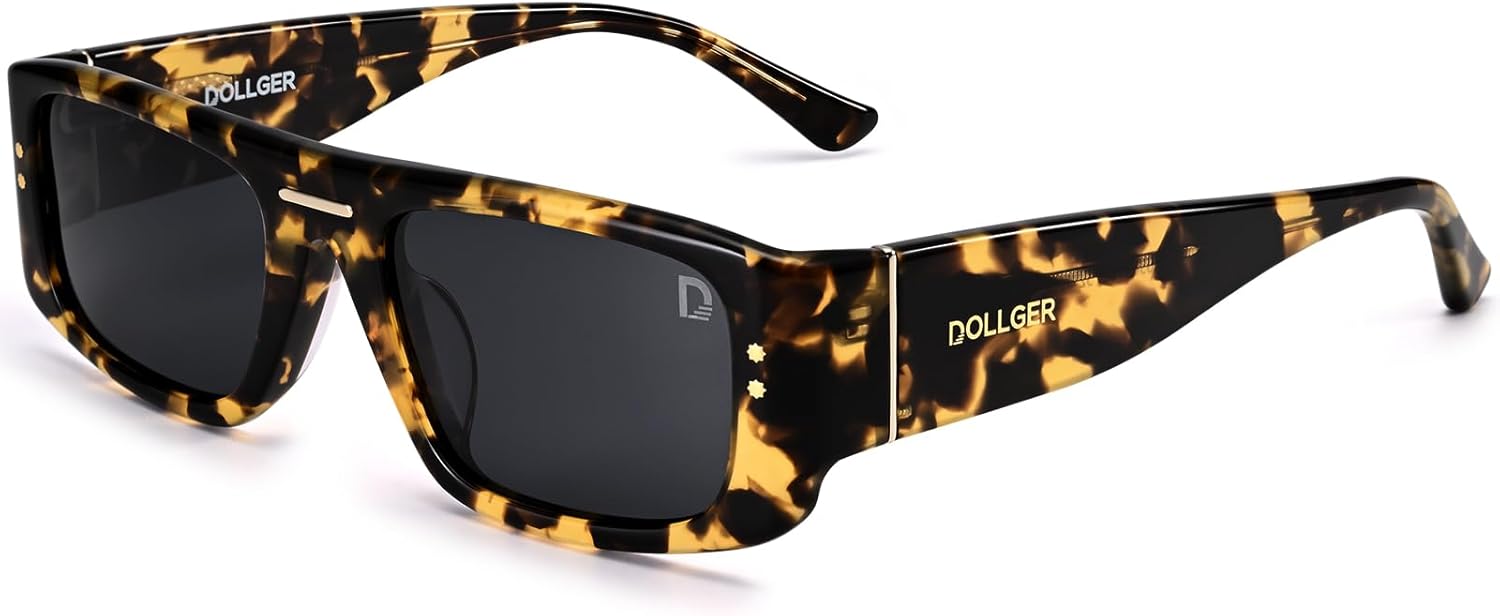 Narrow square Men Polarized Sunglasses rectangular Women retro Sun Glasses D1240306