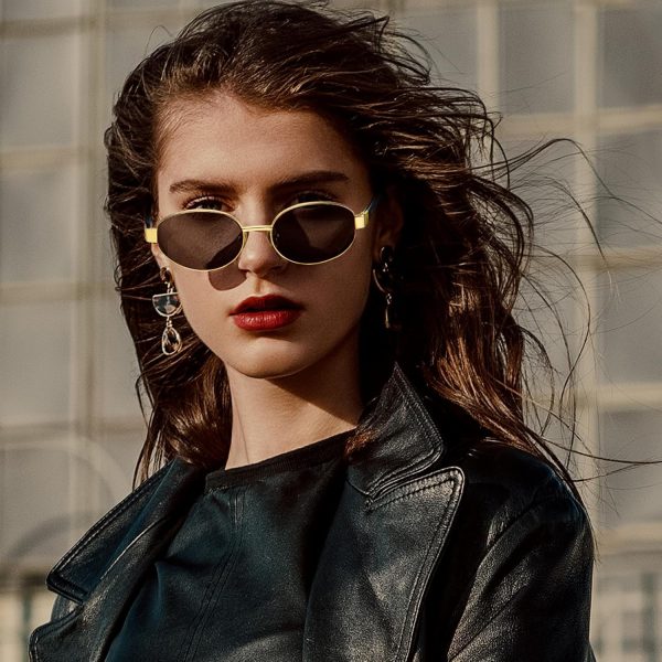 Dollger Polarized Oval Sunglasses for Women Trendy Small Gold Frame Retro Sunglasses Designer Shades UV400 Protection - Image 7
